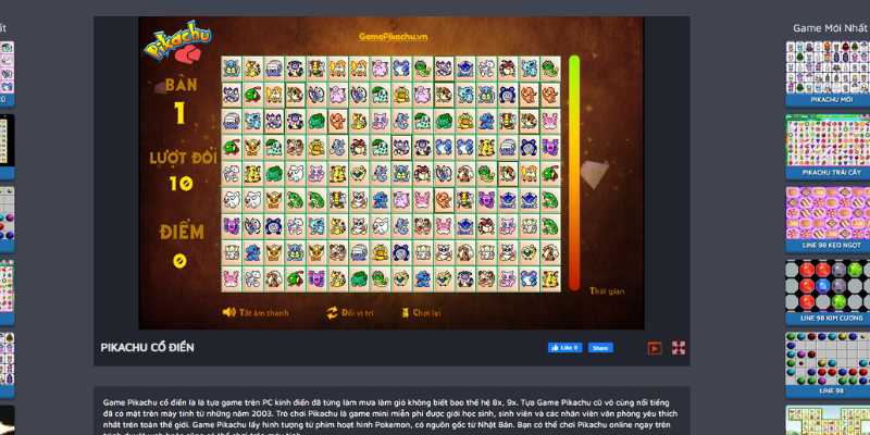 How to play and tips to win in Pikachu online game